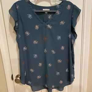 Loft Outlet Short Sleeve Blouse XL